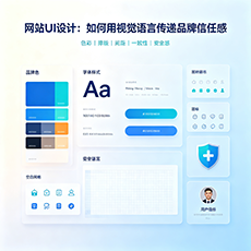 巴宜建站-网站UI设计：如何用视觉语言传递品牌信任感